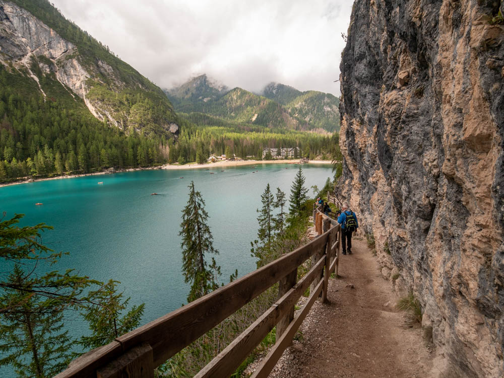 lago di braie hike path