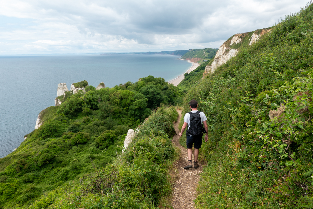 sentier vers Branscombe