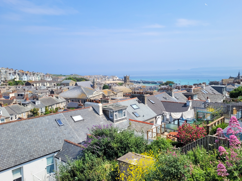 Vue de St Ives depuis le parking