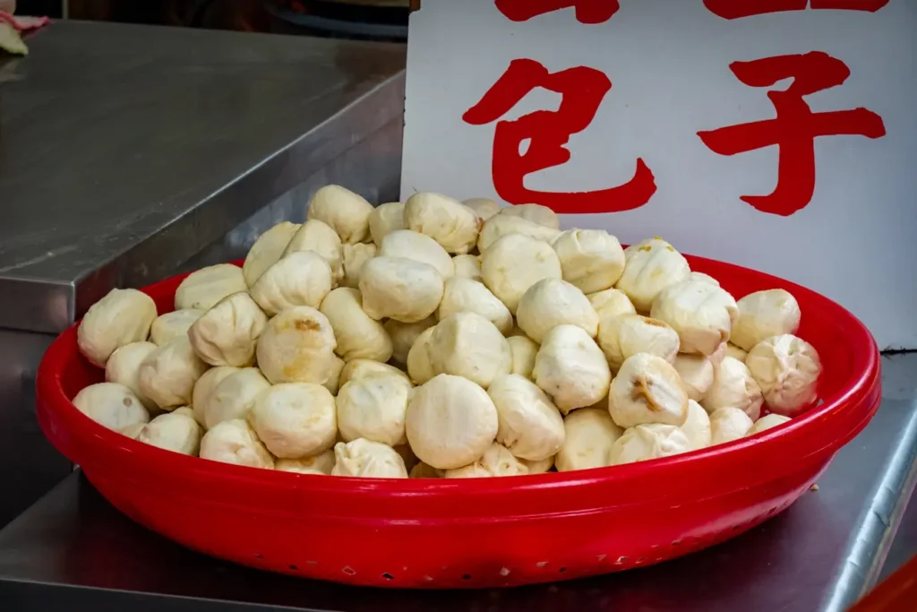 des Xia Long Bao prêt pour le bain de vapeur